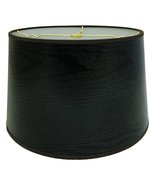 Royal Designs Wood Texture Drum Hardback Lamp Shade, Black, 11&quot; x 12&quot; x ... - $49.45+