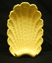 Old Vintage Art Pottery by Abingdon USA Scalloped Shell Serving Dish Centerpiece - £25.87 GBP