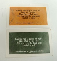 2003 Monopoly Lord of the Rings - Lot of 2 &quot;Get Out of Jail Free&quot; Cards - £7.65 GBP