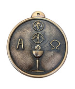 Priest “My Ordination Record” Round Brass Plaque Catholic 3 1/2” READ - $457.82 MXN