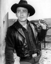 The Virginian TV series James Drury as ranch foreman holding rope 8x10 photo - £7.67 GBP
