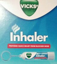 Vicks Inhaler Nasal Congestion Allergy Blocked Nose Key Chain 2 Pc - €5,01 EUR