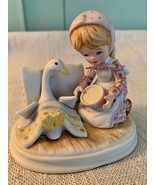 Lefton China &quot;Giving is Loving&quot; Hand Painted Figurine, Girl Feeding Sick... - €12,96 EUR