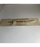 RARE Dip Pen Letter Opener Mother of Pearl Pen 5”L Detroit Mich. Gold Pl... - $54.09 CAD