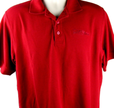 Disney Parks Shirt Men&#39;s Size Medium Red Boardwalk Resort Polo Golf - £13.92 GBP