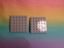 LEGO 2 Light Gray 6X6 Dot Flat Base Plate Parts &amp; Pieces  - £1.43 GBP