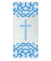 Fancy Blue Cross 20 Ct Cello Bags Baptism Confirmation Church - £3.13 GBP