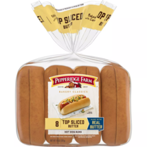 Pepperidge Farm Top Sliced Butter Hot Dog Buns, 8 Count 14 oz. Bags 5016 - £25.42 GBP+