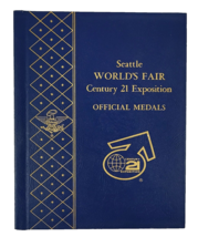 1962 Seattle World&#39;s Fair Century 21 Expo Whitman Album for Official Medals - $52.98