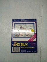  NEW Stoney Creek Cross Stitch Kit PIG TALES "Procrastinate" w Blue 5x7 Frame - $7.31