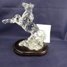 Princess House Wonders of The Wild 24% Lead Crystal Wild Mustang Figurine  SJJLE - £25.06 GBP