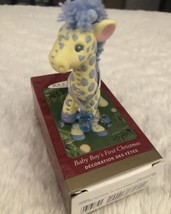 Hallmark Baby Boy's 1st Christmas Giraffe Keepsake Ornament In Original Box 2001 - £8.39 GBP