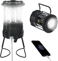 3000Mah Solar Rechargeable Led Camping Lantern With Aa Battery Powered Option - £35.53 GBP