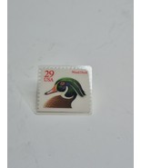 Wood Duck Postage Stamp 29 Cent USA Vintage Lapel Pin - $154.76 MXN