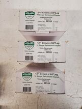 15000 Qty Genuine 1/4"x 3/4" Leg Gauge Galvanized Staples IL11BAB (15000... - $43.00