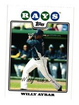 2008 Topps #654 Willy Aybar Tampa Bay Rays - $3.00