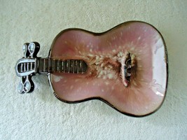 Vintage Made In Japan Artmark Guitar Shaped Ashtray &quot; Beautiful Collectible Item - £26.40 GBP