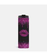 Pink Glitter Lip Thermal Tumbler 16 oz. - £19.80 GBP