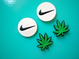 Shoe Charm Marijuana Leaf Plug Button Hole Accessories WristBand Comp/ W... - $12.99