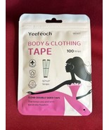 Yeefeoch Body &amp; Clothing Tape 100 Count Factory Sealed - $9.46