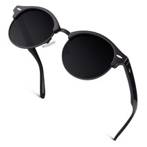 Classic Horn Rimmed Half Frame Polarized Sunglasses For Men Women, Gq51 - £15.81 GBP