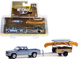 1988 GMC S-15 Sierra Pickup Truck Blue Metallic And White With Stripes A... - $28.65