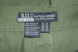 5.11 Tactical SHORT trousers OD Olive-Drab  36X9 NWOT ripstop PRC - £23.59 GBP