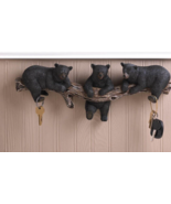 Black Bears on Log Trio Hooks - $624.12 MXN