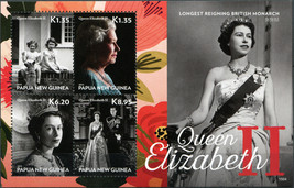 Papua New Guinea. 2015. Queen Elizabeth II (MNH OG) Miniature Sheet - £9.66 GBP