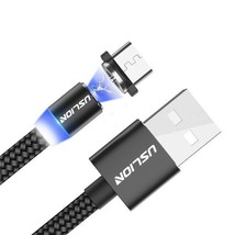 Brand New Uslion Led Magnetic Braided Usb C Cable Fast Charging For Android - £4.85 GBP