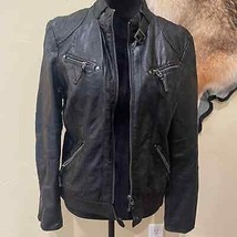 M.S.S.P. Faux Leather Bomber Jacket - £26.20 GBP