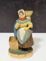 Antiq Painted Bisque Newhaven Fishwife Scotland Figurine Match Tooth Pic... - £56.97 GBP