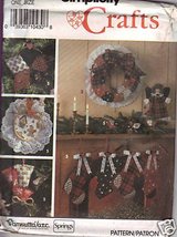Simplicity #9796 - Christmas Craft Home Decor Pattern - £10.22 GBP