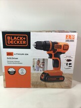 Black+Decker LDX120C 20V Max Lithium-Ion Cordless Drill/ Battery And Charger Oem - £60.67 GBP