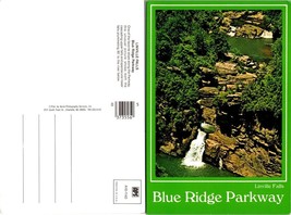 North Carolina Linville Falls Blue Ridge Parkway Waterfall River VTG Postcard - £7.51 GBP