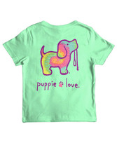 New Puppie Love Minty Rainbow Pup T Shirt - £19.23 GBP