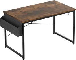 Kavfocoy Simple Style Computer Desk With Storage Shelves Study Writing T... - £37.18 GBP