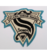 SELKIRK HONOUR AWARD SENIOR SEW ON PATCH VINTAGE RETRO EDUCATION SCHOOL - £14.66 GBP