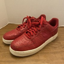 Nike Air Force 1 &#39;07 LV8 Ostrich Gym Red White 718152-603 Rare Men’s Size 11.5 - £19.66 GBP