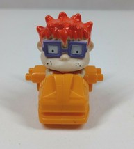 Vintage 90s Rugrats Burger King Toy Chuckie Finster Plastic Wheels Roll - £1.51 GBP