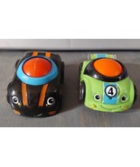 Fisher Price Little Lil Zoomers Roller Ball Race Cars Lot of 2 STRIPES #... - $11.30