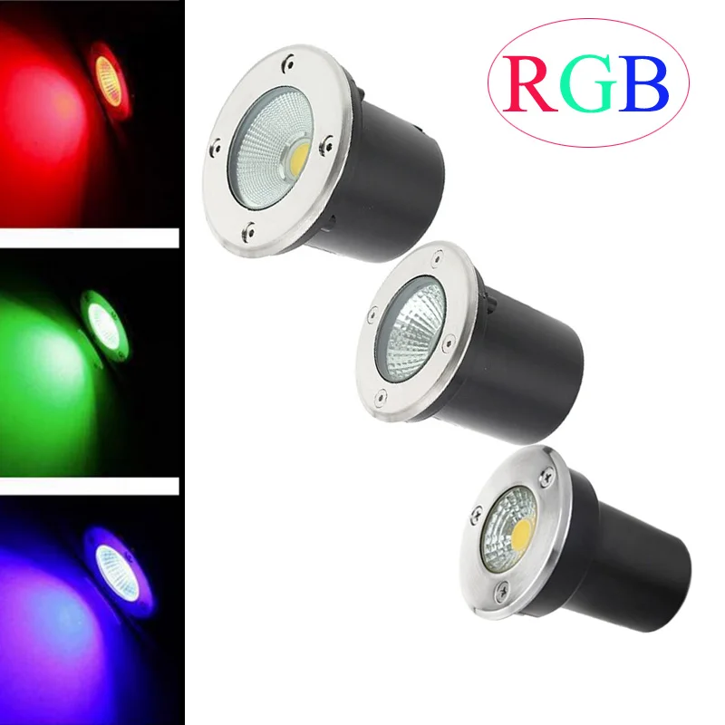 RGB LED COB Underground  3W 5W 10W Garden Lamp Outdoor Waterproof LED Step Light - £129.22 GBP