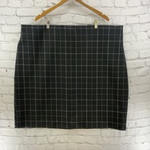 Evri Pencil Skirt Womens Sz 3XL Black White Plaid Stretch  - $19.79
