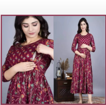 Attractive Pregnant / Maternity Women Kurti Gown Suit Easy baby Feeding ... - £27.61 GBP