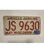 WISCONSIN-America&#39;s Dairyland-May 1978-Tag #JS 9630-Vintage-Man Cave-Dec... - $25.86