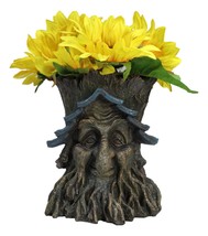 Celtic Greenman Tree Man Sacred Dryad Ent Earth Goddess Floral Planter Figurine - £21.57 GBP