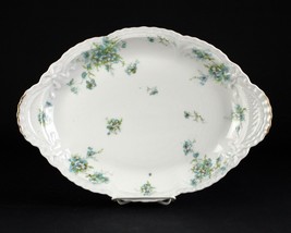 Theodore Haviland Schleiger 162H Blue Floral Large Oval Platter, Antique... - £50.81 GBP