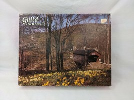 Guild Covered Bridge 1000 Pc Jigsaw Puzzle Whitman  - $10.95