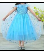 Christmas Elsa Frozen Party Cosplay Dress w/Accessories Costume Size 6-8... - €15,62 EUR