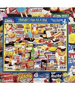 Things I Ate As A Kid Vintage Snacks White Mountain 1000 pc Jigsaw Puzzl... - £17.04 GBP